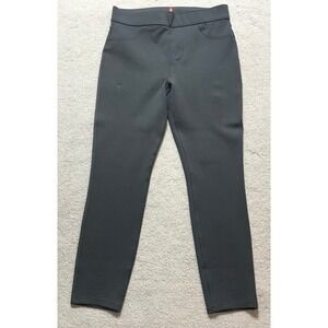 Spanx Ponte‎ Knit Leggings Pull On Stretch Career Chino Pants Gray L/G Large
